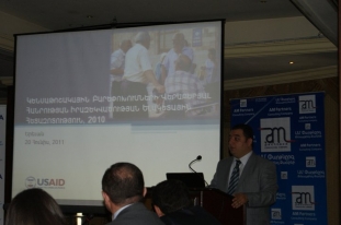 Second presentation of the survey results (20.06.2011). Vahe Mambreyan’s opening speech