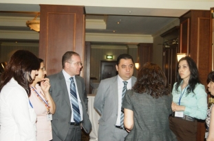 AM Partners and PALM Project teams are discussing the presentation of the survey results (Yerevan, 20.06.2011.)