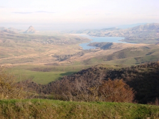 The Armenian-Azerbaijani border at Kirants village (Tavush Region)