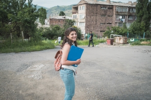 Our team members at fieldwork - Eva Harutyunyan